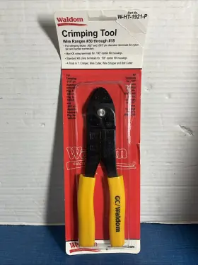 W-ht-1921-p Gc Electronics Waldom Molex .062 Inch And .093 Crimp Tool #30 - #18 Wire Stripper