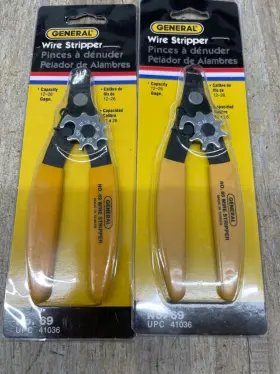 General 038728410368 Lot Of 2 Brand Dial Adjustable Wire Stripper 12 Thru 26 Gage No 69