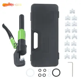 Icc3367509 Genrics Hydraulic Wire Battery Cable Lug Terminal Crimper Crimping Tool 6mt With 8 Dies