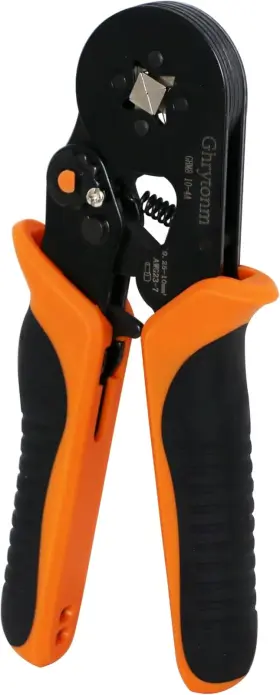 Ghrytonm 744110054439 Ferrule Crimping Tool Kit Awg 10-4 Self-adjustable Ratchet Wire Crimper