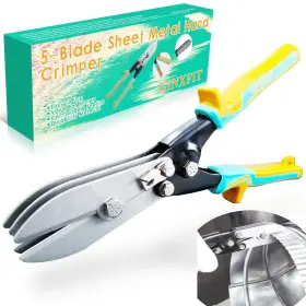Thiphthtada-crim99 Ginxfit 5 Blade Sheet Metal Hand Crimper Downspout For Venting Work/ductwork/