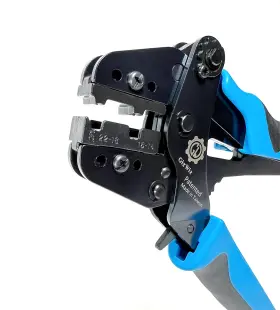 G-e2f1 Gizwiz Parallel Action Ratchet Crimp Tool For Non-insulated Flag Terminals Awg 22-18