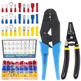 G-802 Glarks Wire Terminals Crimping Tool Set Insulated Connectors Ratchet