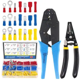 G-803 Glarks Professional Self-adjustable Ratchet Wire Crimping Pliers Awg 22-10 And A Wir