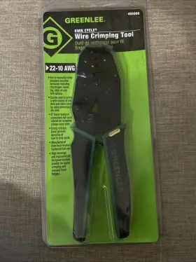 45500g Greenlee Kwik Cycle Wire Crimping Tool Insulated Term Crimper 22-10 Awg