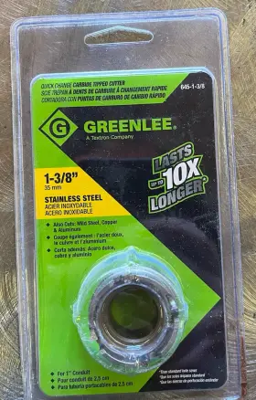 645-1-3 Greenlee 645-1-3/8 Quick-change Carbide-tipped Hole Cutter 1-3/8 Inch New 201