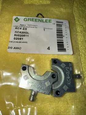 50020811 Greenlee 783310020813 New Genuine Kc4-2/0 Die Set Kc440 2/0 Awg Made In Germany