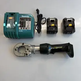 Ek622l Greenlee Crimper 6 Ton Insulated Crimping Tool Two Batteries And Charger