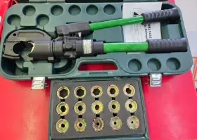 Hkl1232 Greenlee 12-ton Hydraulic Die Cable Crimping Tool With Set Kd12cu