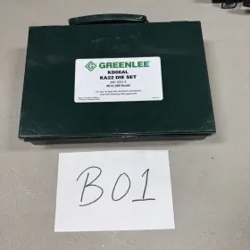 1631.8 Greenlee Ka22 Die Set Hex Kd06al 500 For Use With Aluminum Connectors