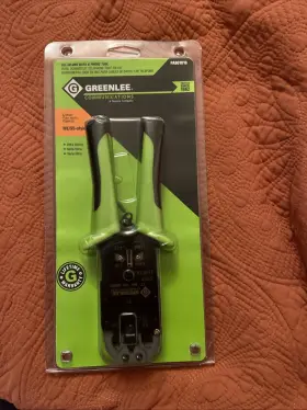 Pa901016 Greenlee Paladin Ratcheting Ethernet Crimper We/ss Built In Cutter Tool