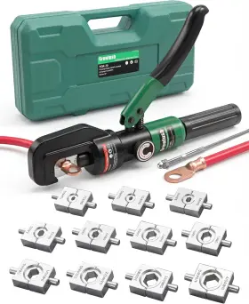 Growlush 313026794793 Hydraulic Cable Crimping Tool Battery Terminal Crimper 12 Awg 4/0 Us