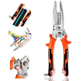 Wdbxq-x-001 Groword 9 In 1 Wire Stripper Tool Strippers Pliers With Tail