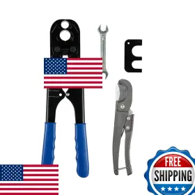 B0cgwjp75f Guofis Pex Crimping Tool 1/2inch 3/4inch Combo Crimp Copper Rings Conforms