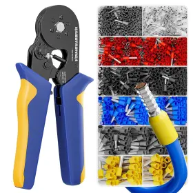 Haisstronica 190372848901 Ferrule Crimping Tool Kit Black Wire Ferrules Crimper With 1200pcs