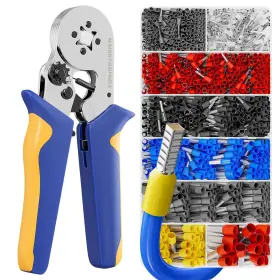 Haisstronica 313048331365 Ferrule Crimping Tool Kit Wire Ferrules Crimper With 1200pcs Ferrul