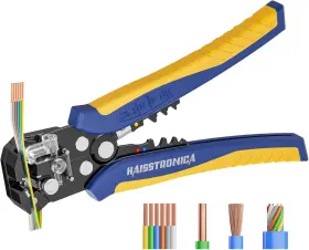 Haisstronica 711181445817 Self-adjusting Wire Stripper 3 In 1 Stripper/cutter/crimping Heavy