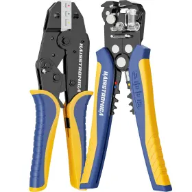 B0c3grtt2g Haisstronica Wire Stripper Crimper Awg 24-10 Auto Ratchet Heat Shrink Terminals