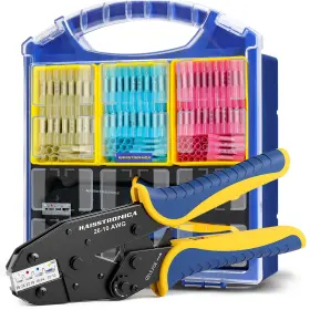 Hx1349 Haisstronica 330pcs Marine Grade Heat Shrink Butt Connectors Set 22-10 Awg 3colors/3size