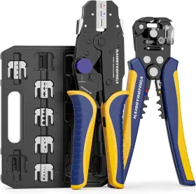 Hx1706 Haisstronica 8pcs Rapid Replace Ratchet Crimping Tool Set With Pressure Regulati