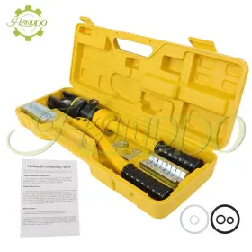 407048 Handdo 16 Mt Hydraulic Wire Crimper Crimping Tool Battery Cable Lug Terminal 11 Dies