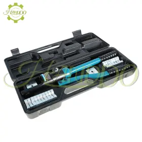 970798 Handdo Hydraulic Wire Crimper 16mt Crimping Tool Battery Cable Lug Terminal 13 Dies