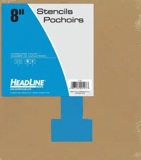Headline 083392001077 Sign 107 Stencil Set 8-inch Numbers 0-9