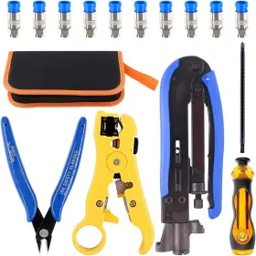 H-4036-boxian Hilitchi 313106573584 5 In 1 Coaxial Compression Tool With Instruction Manual Coax Cable Crim