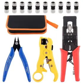 H-4-boxian Hilitchi 799862353170 Coax Cable Crimper With Instruction Manual Multifunctional Compressi
