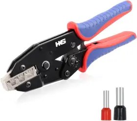 Hks 705353789977 Crimping Tool For Sleeves Ferrule Terminals And Pin Cord End- Ratcheting Wire