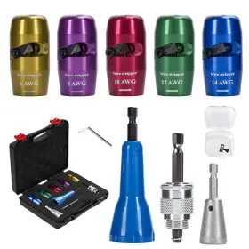 Htprec 755086772173 Wire Stripper Twister Tool For Drill 8 In 1 Electric Power Nut Twi