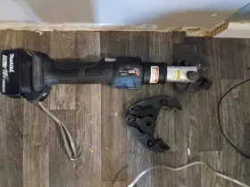 Eco-mk7ezbgx Huskie 6 Ton Inline Crimping Tool Changeable Heads Black