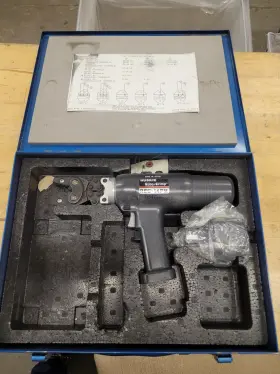 Rec-14pm Huskie Robo Crimp Hydraulic Battery Crimper Tool Kit W Case Tested