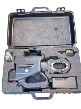 Rec-3610 Huskie Robo Crimp Tool With Two Batteries Charger And Box