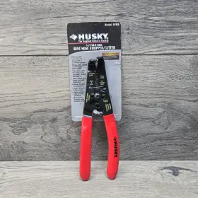 95eb Husky T90 Wire Strippers Bent Nose 12/2 Nm Usa Made New Red