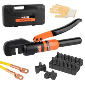 B0f5gywvsb Hzlzrz Hydraulic Crimping Tool Range 12 Awg-2/0 Awg For Cable Lugs Hand Operated
