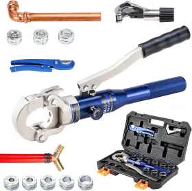 Ibosad 313100061049 Hydraulic Pipe Crimping Tools Copper Tube Fittings With Dies Jaw 1/2 Inch 3/4 1