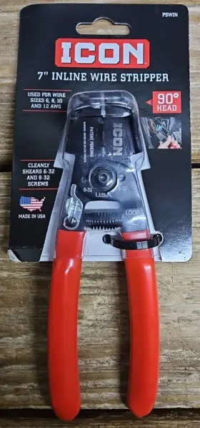 Pswin-59152 Icon Pswin 59152 Professional 7 Inch Inline Wire Stripper 90 Head Comfort Grip