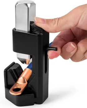 Icoockit 313021868833 Hammer Lug Crimper Tool For 8 Awg To 0000 Battery And Welding Cables Heavy Du