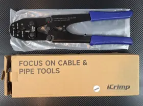 Iws-8200a Icrimp Battery Lugs And Open Barrel Connectors Crimping Tools Read