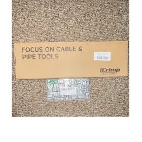 X000rel60x Icrimp Wire Rope Crimper Tool 5/64-1/8 In With 100 Aluminum Cable Ferrules