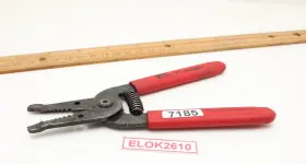 15-121 Ideal T-stripper Wire Stripper Crimper Tool Red Comfort Grip 6 Inch Long