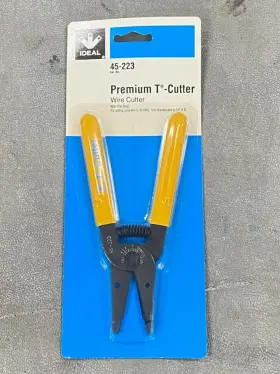 45-223 Ideal 1 New #45-223 Premium T-cutter Solid 10 Awg Wire Hand Cutting Tool Usa