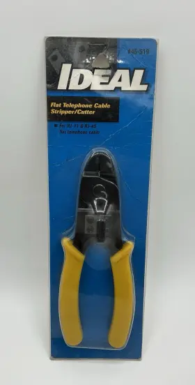 44-519 Ideal 45-519 Vtg Telephone Line Cord Stripper #44-519 Flat Cable Cutter Rj-11 Rj-45