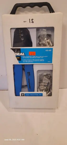 Ideal 783250334001 Crimpmaster Kit Coaxial Cable Stripper Tool With F-series Connectors New