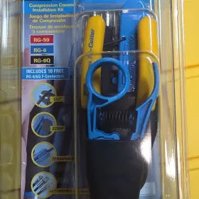 8579-3 Ideal Compression Connector Kit Crimper Stripper Linex Black