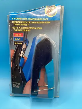 Rg-6q Ideal Industries Inc 783250605293 F Connector Compression Tool Rg-59 Rg-6 New Open