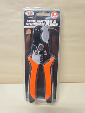 45835 Iit 8 Inch Heavy Duty Wire Cutting And Stripping Pliers