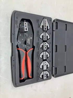 0711460 Imperial 7-piece Ratcheting Terminal Crimper Kit - Interchangeable Dies