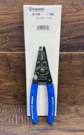 Ie-156 Imperial Usa Made Tool Blue Wire Stripper Cutter 7 Inch 10-20awg Professional